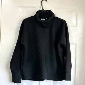Weekend Routine by Zac and Rachel Pull Over Turtleneck Ribbed Sweatshirt Small